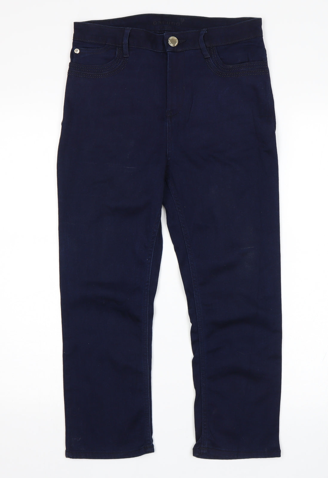Per Una Womens Blue   Cropped Jeans Size 10 L21 in
