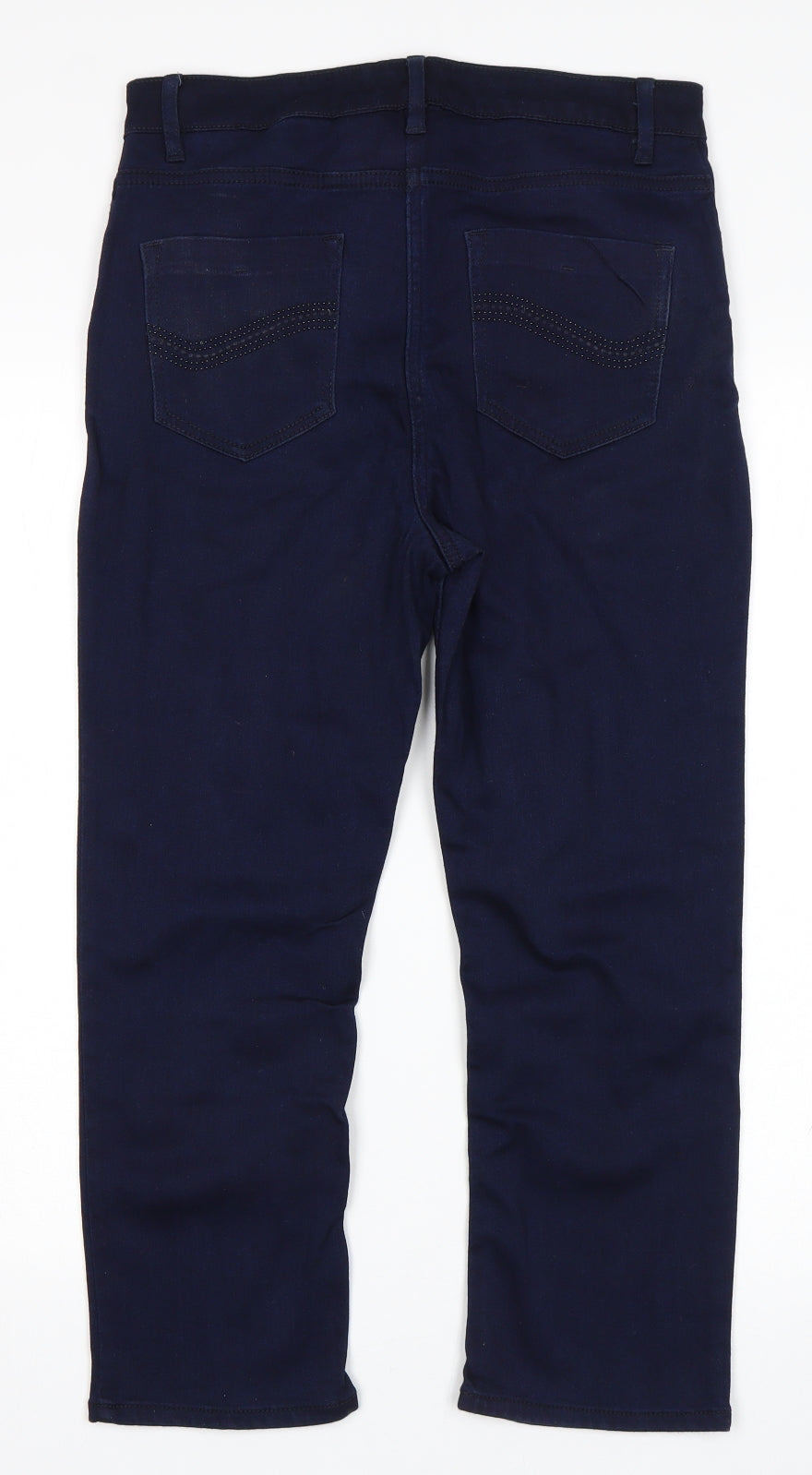 Per Una Womens Blue   Cropped Jeans Size 10 L21 in