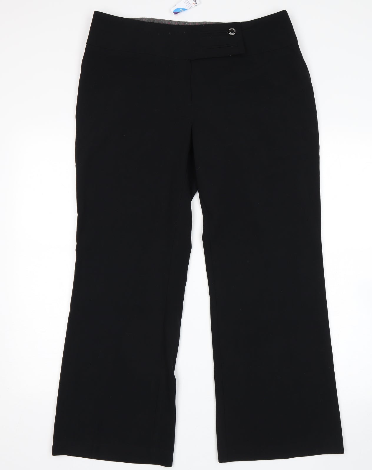 M&S Womens Black   Trousers  Size 14 L27 in