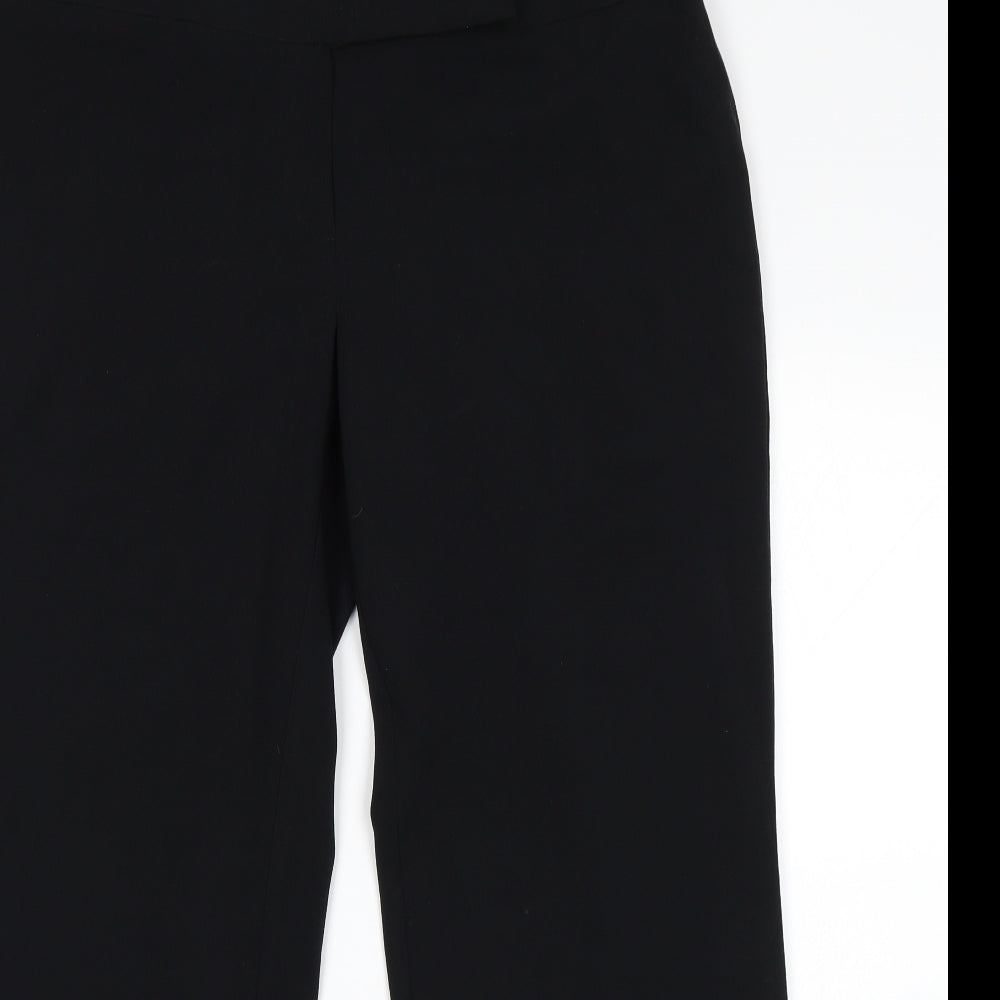M&S Womens Black   Trousers  Size 14 L27 in