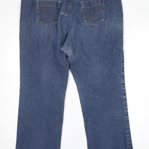 Preworn Womens Blue   Cropped Jeans Size 38 in L25 in