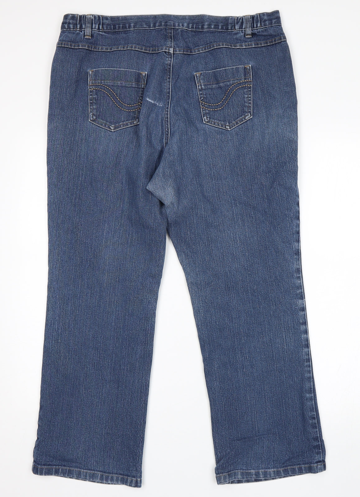 Preworn Womens Blue   Cropped Jeans Size 38 in L25 in