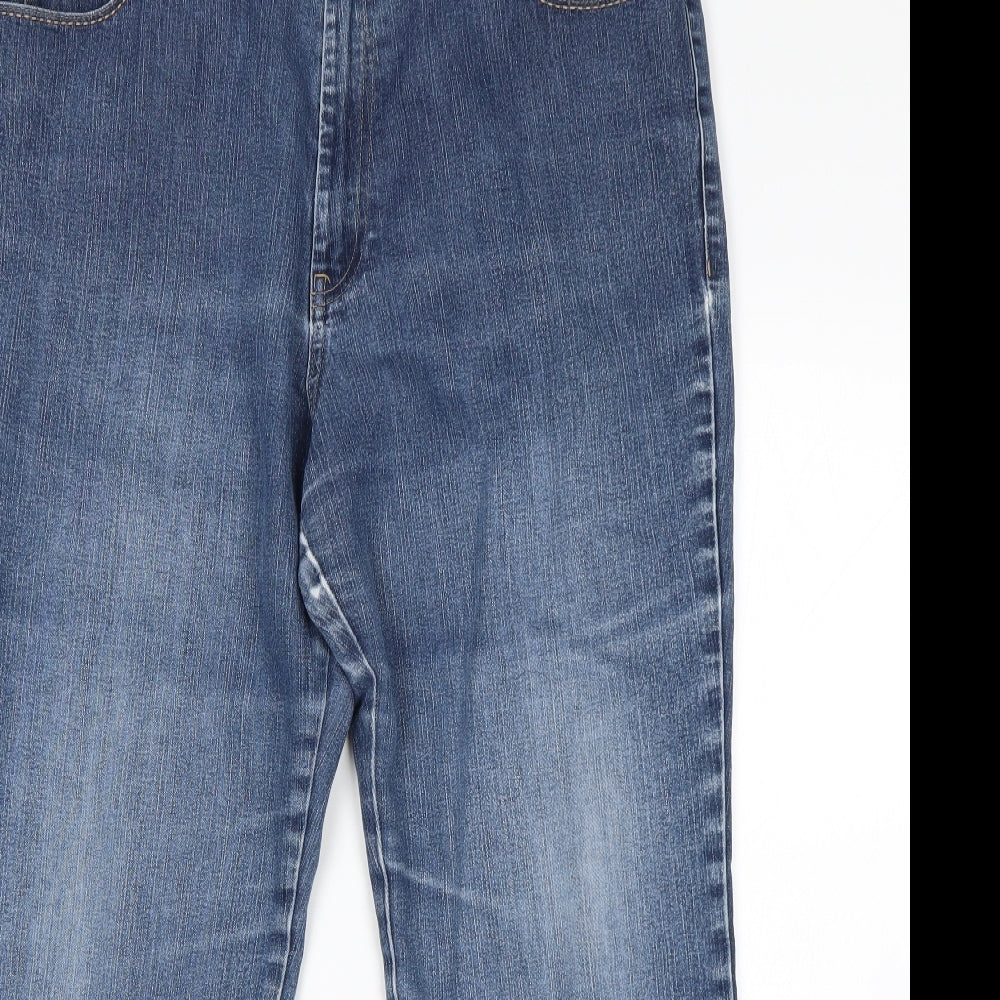 Preworn Womens Blue   Cropped Jeans Size 38 in L25 in