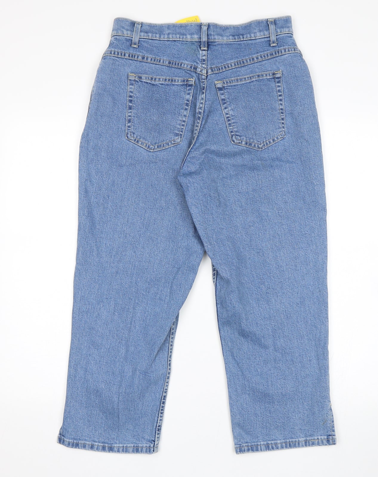 M&S Womens Blue   Cropped Jeans Size 12 L22 in