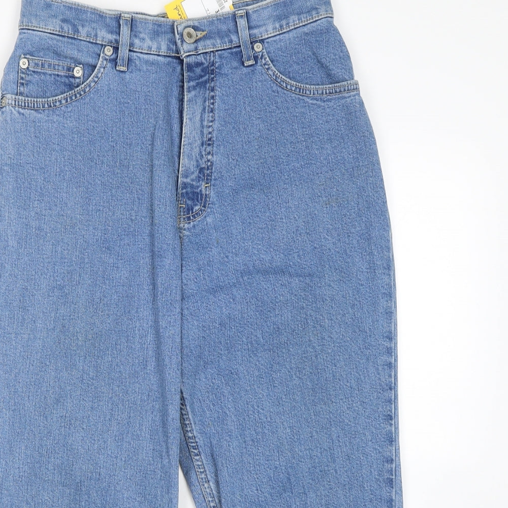 M&S Womens Blue   Cropped Jeans Size 12 L22 in
