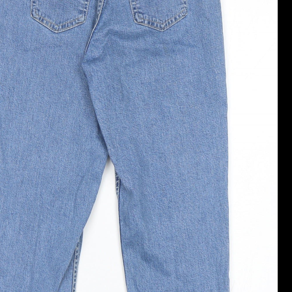 M&S Womens Blue   Cropped Jeans Size 12 L22 in