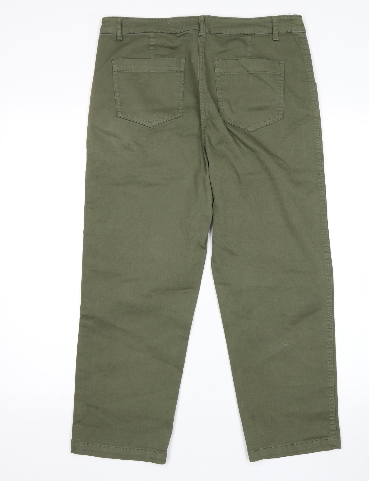 Papaya Womens Green   Cropped Jeans Size 12 L24 in