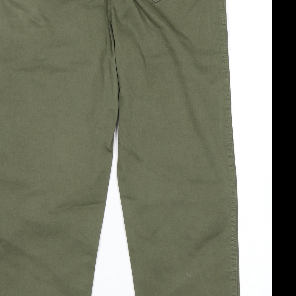 Papaya Womens Green   Cropped Jeans Size 12 L24 in