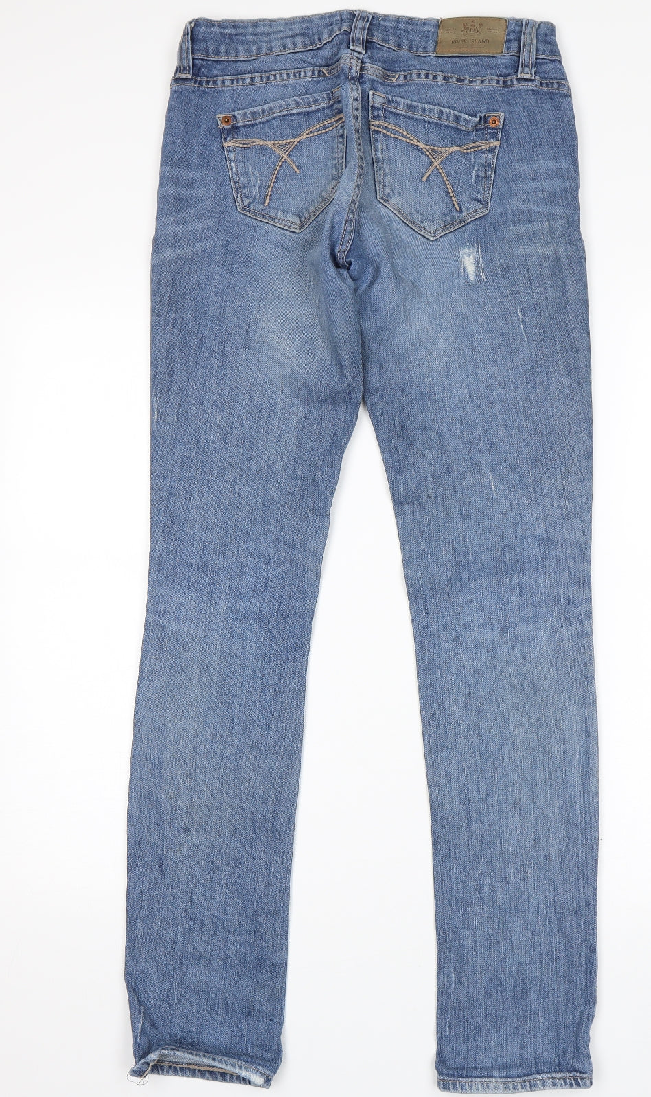 River Island Womens Blue   Skinny Jeans Size 8 L30 in