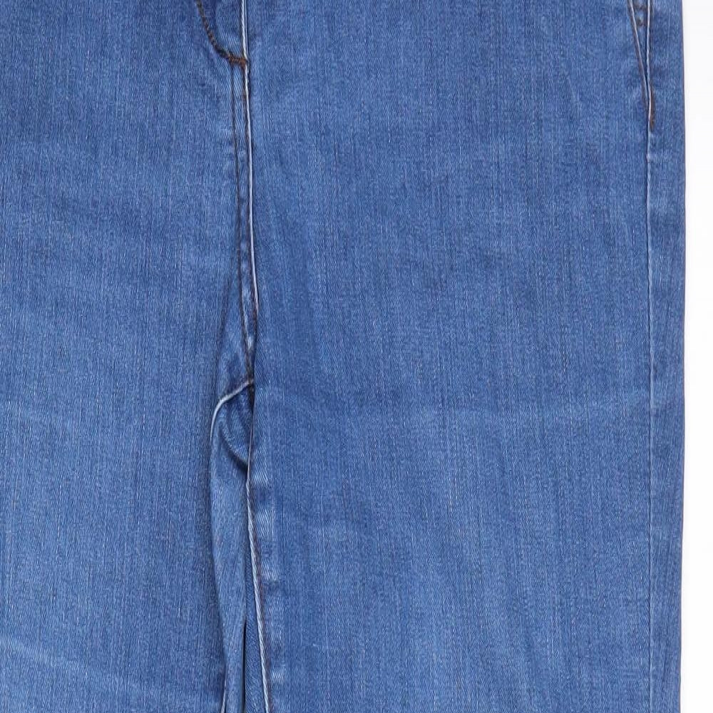 M&Co Womens Blue   Skinny Jeans Size 16 L30 in
