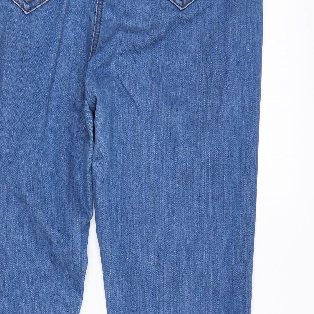 M&Co Womens Blue   Skinny Jeans Size 16 L30 in