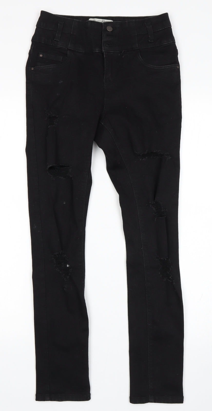 New Looj Girls Black   Skinny Jeans Size 12 Years