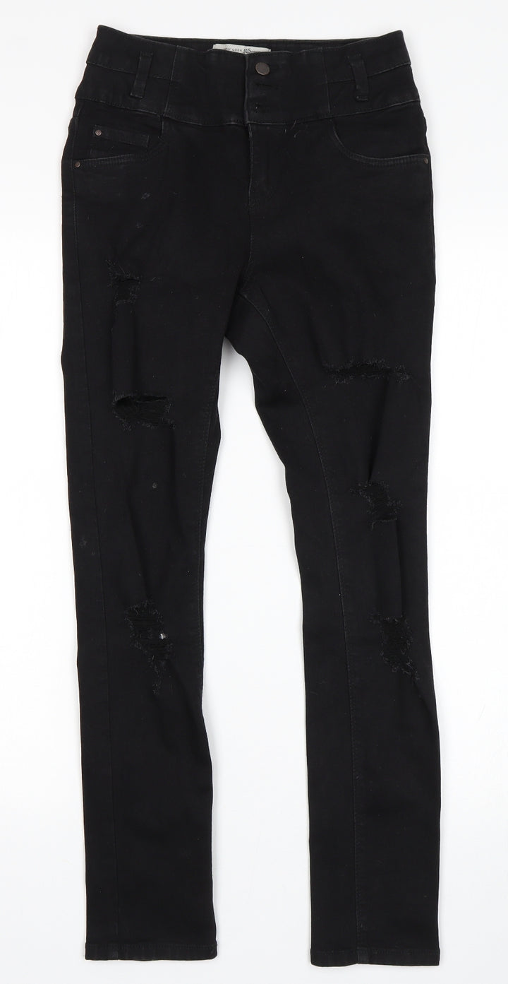 New Looj Girls Black   Skinny Jeans Size 12 Years