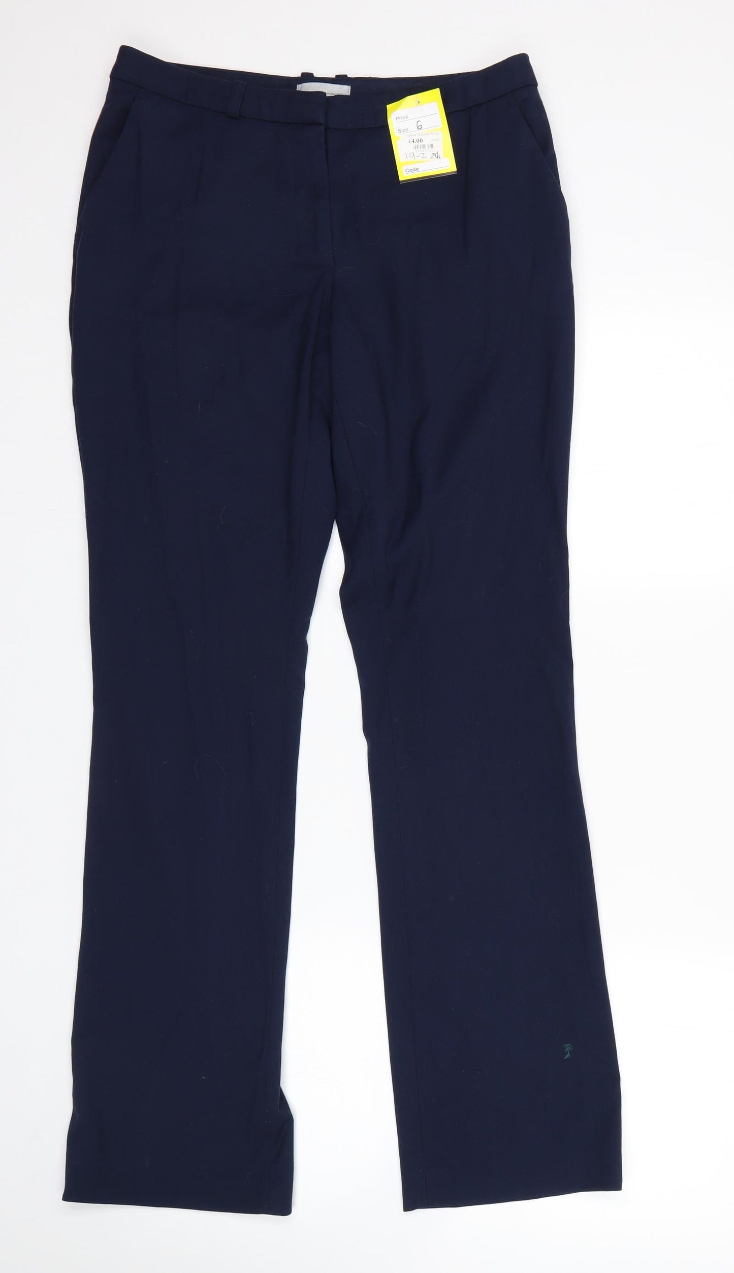H&M Womens Blue   Trousers  Size 8 L31 in