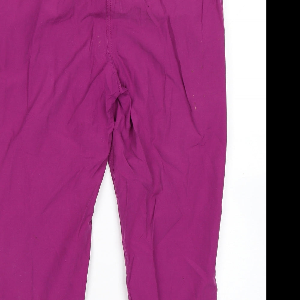 Dorothy Perkins Womens Purple   Cropped Trousers Size 10 L23 in
