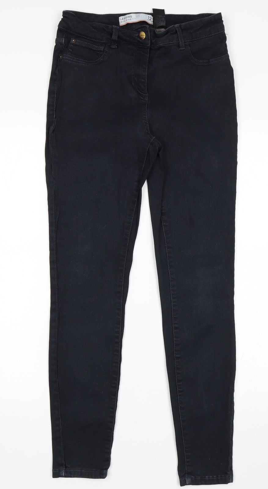 NEXT Womens Black   Jegging Jeans Size 12 L29 in