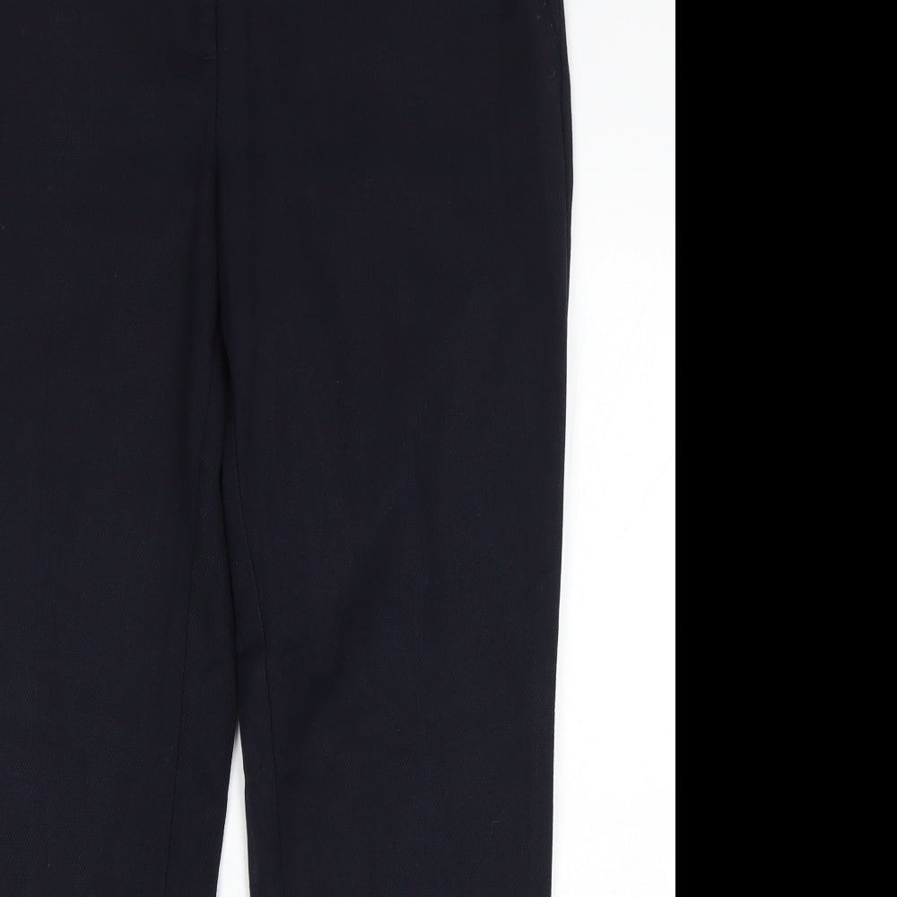 NEXT Womens Blue   Cropped Trousers Size 10 L25 in