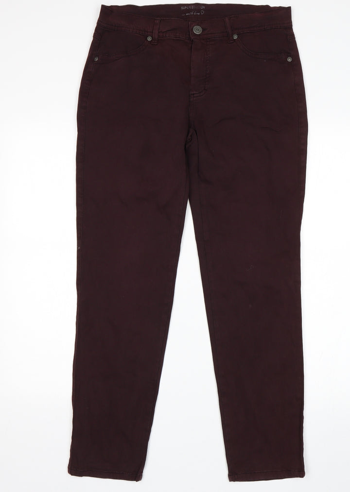 Preworn Womens Purple   Skinny Jeans Size 34 in L29 in