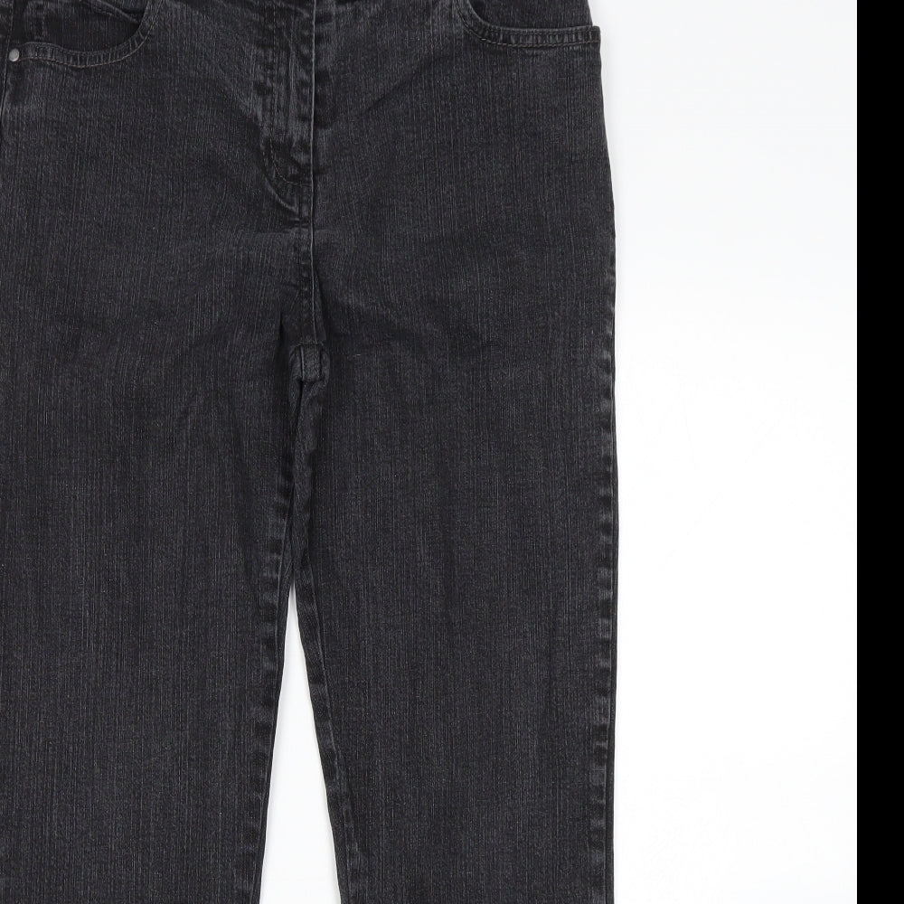 M&S Womens Grey   Skinny Jeans Size 12 L26 in