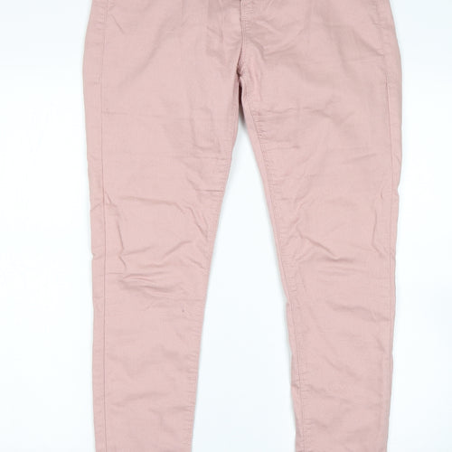Dorothy Perkins Womens Pink   Skinny Jeans Size 12 L29 in