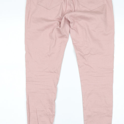 Dorothy Perkins Womens Pink   Skinny Jeans Size 12 L29 in