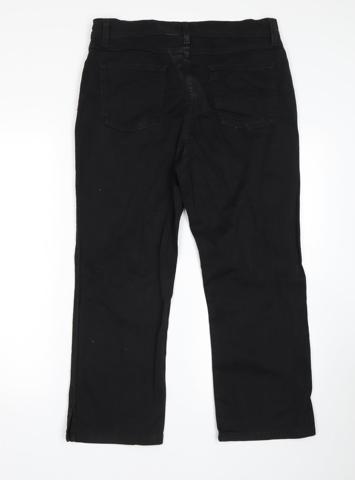 Per Una  Womens Black   Cropped Jeans Size 14 L26 in