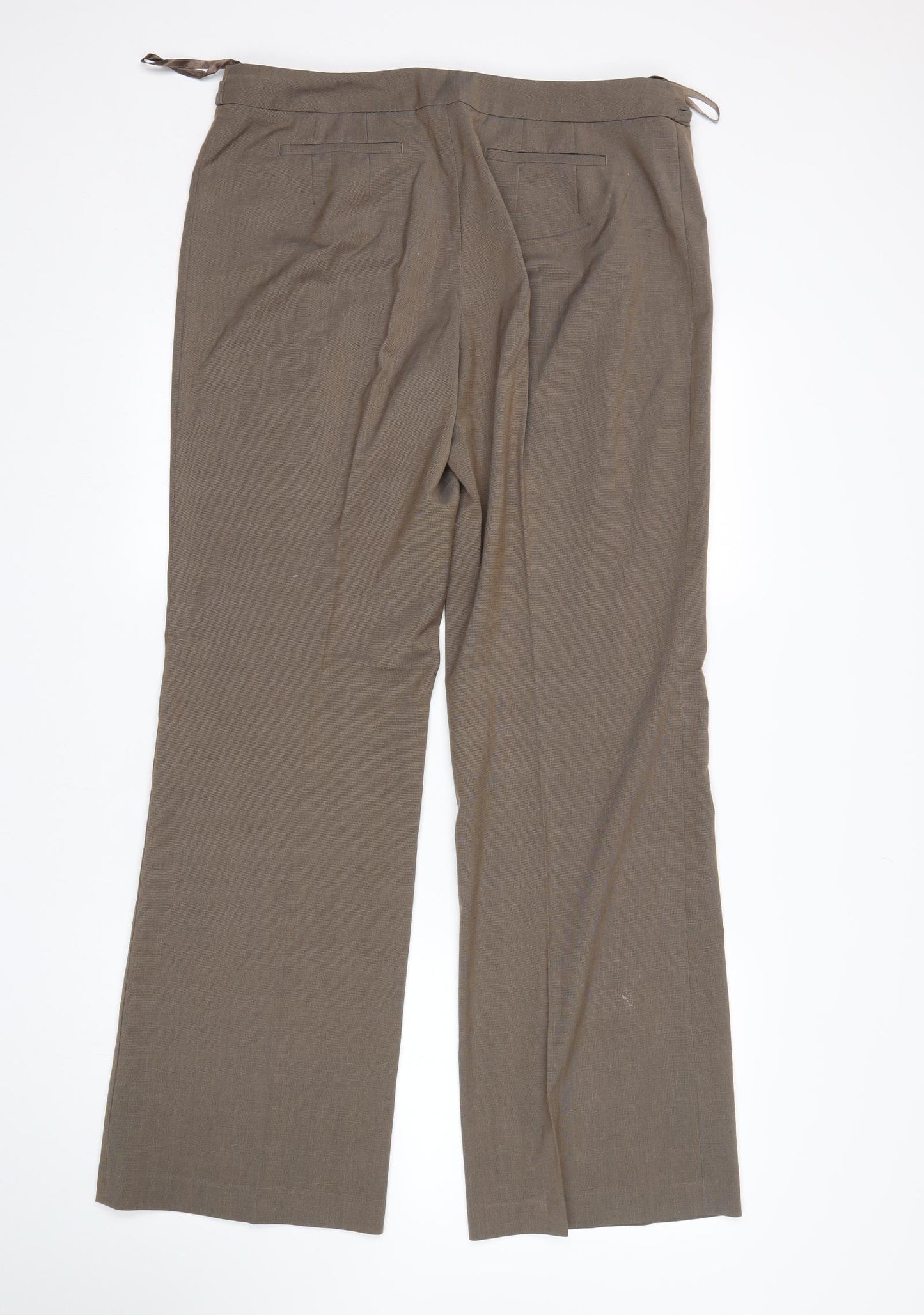 NEXT Womens Brown   Trousers  Size 14 L31 in