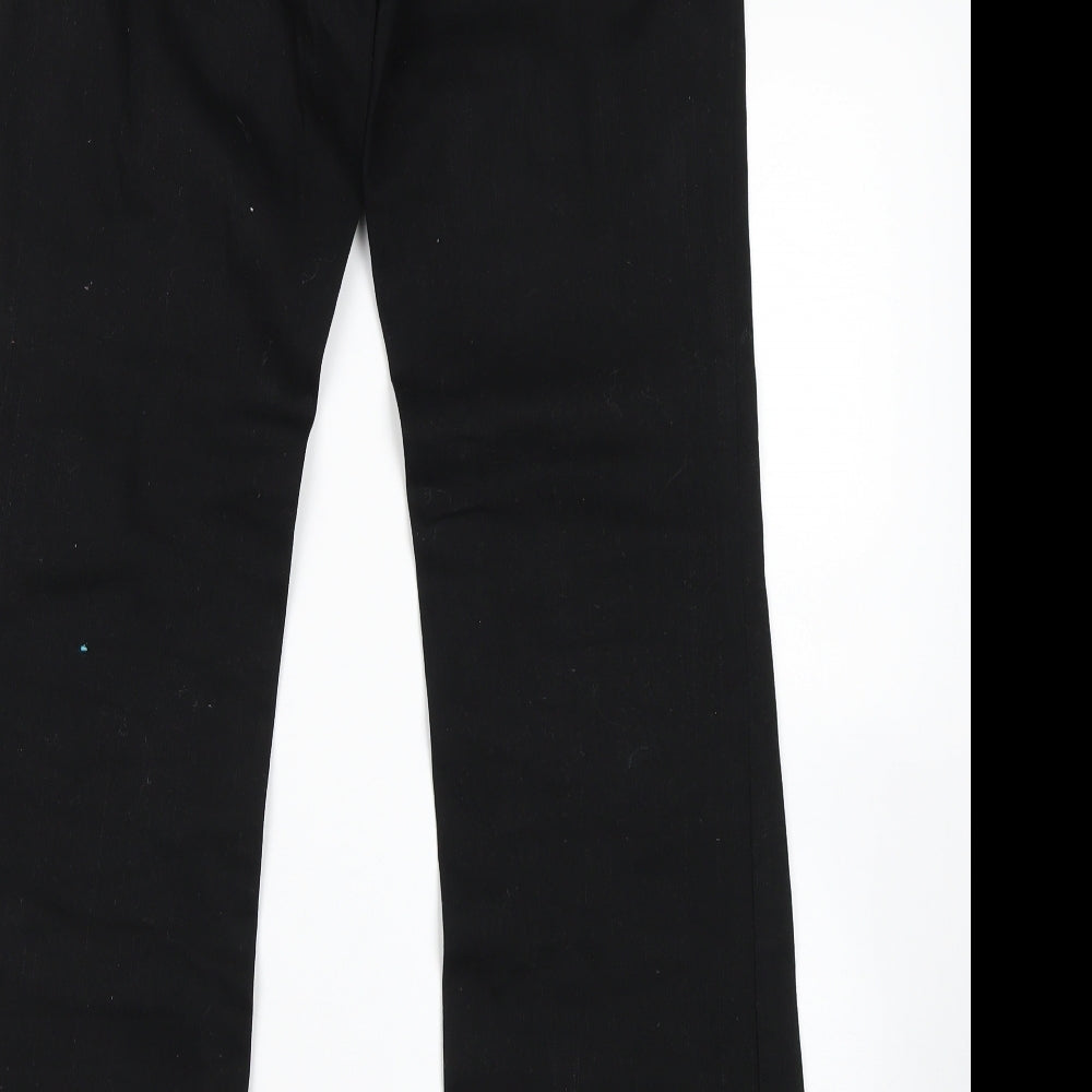 Look Womens Black   Bootcut Jeans Size 10 L31 in