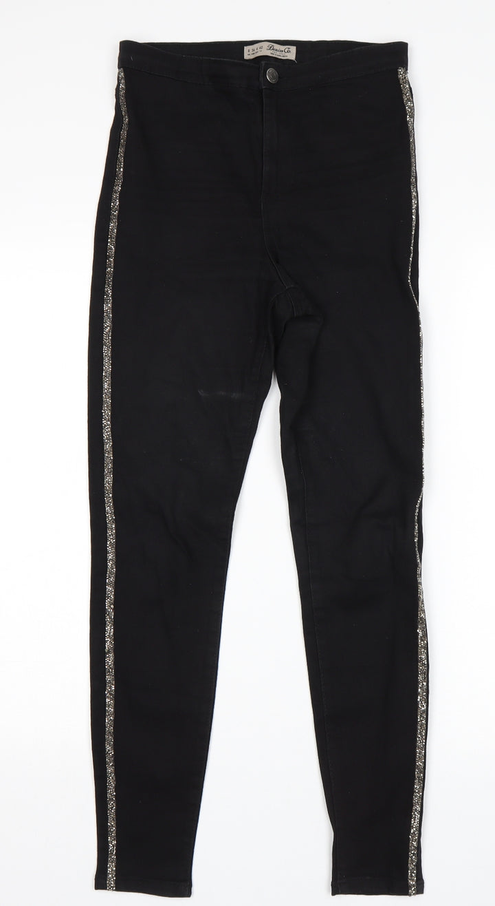 Denim Co Womens Black   Skinny Jeans Size 8 L27 in