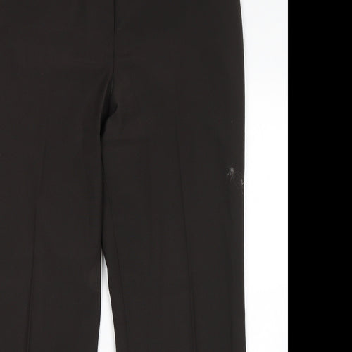 M&S Womens Black   Trousers  Size 14 L28 in
