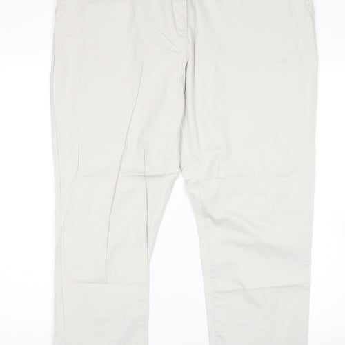 BM Womens Beige   Chino Trousers Size 18 L28 in