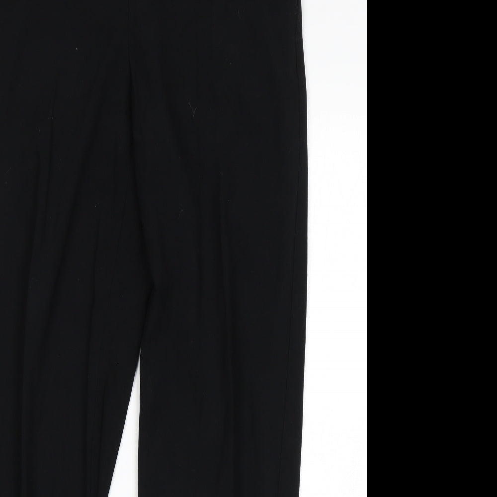 M&S Womens Black   Trousers  Size 12 L29 in
