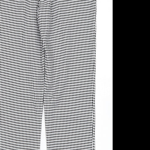 Primark Womens Multicoloured Houndstooth  Trousers  Size 12 L28 in