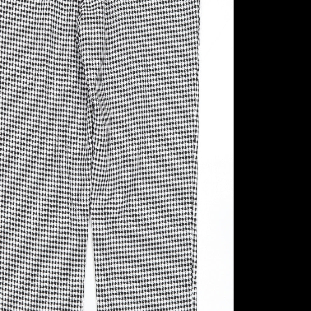 Primark Womens Multicoloured Houndstooth  Trousers  Size 12 L28 in