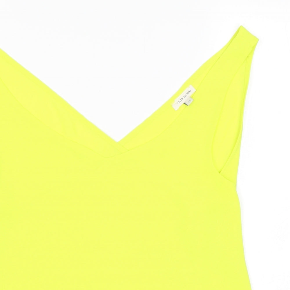 River Island Womens Green   Basic Tank Size 12