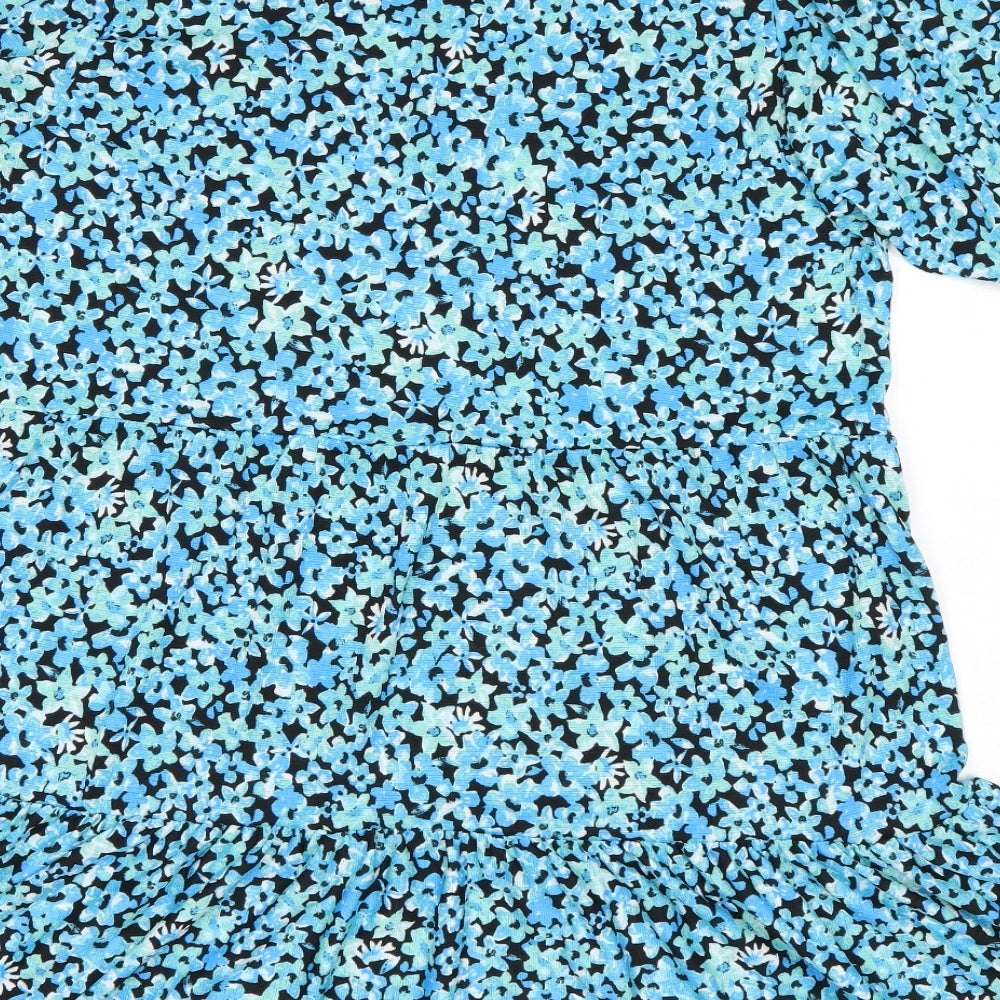 Pep&Co Womens Blue Floral  A-Line  Size 18