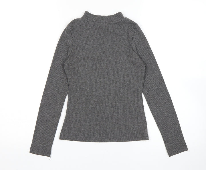 Matalan Girls Grey Pullover Jumper Size 10 Years