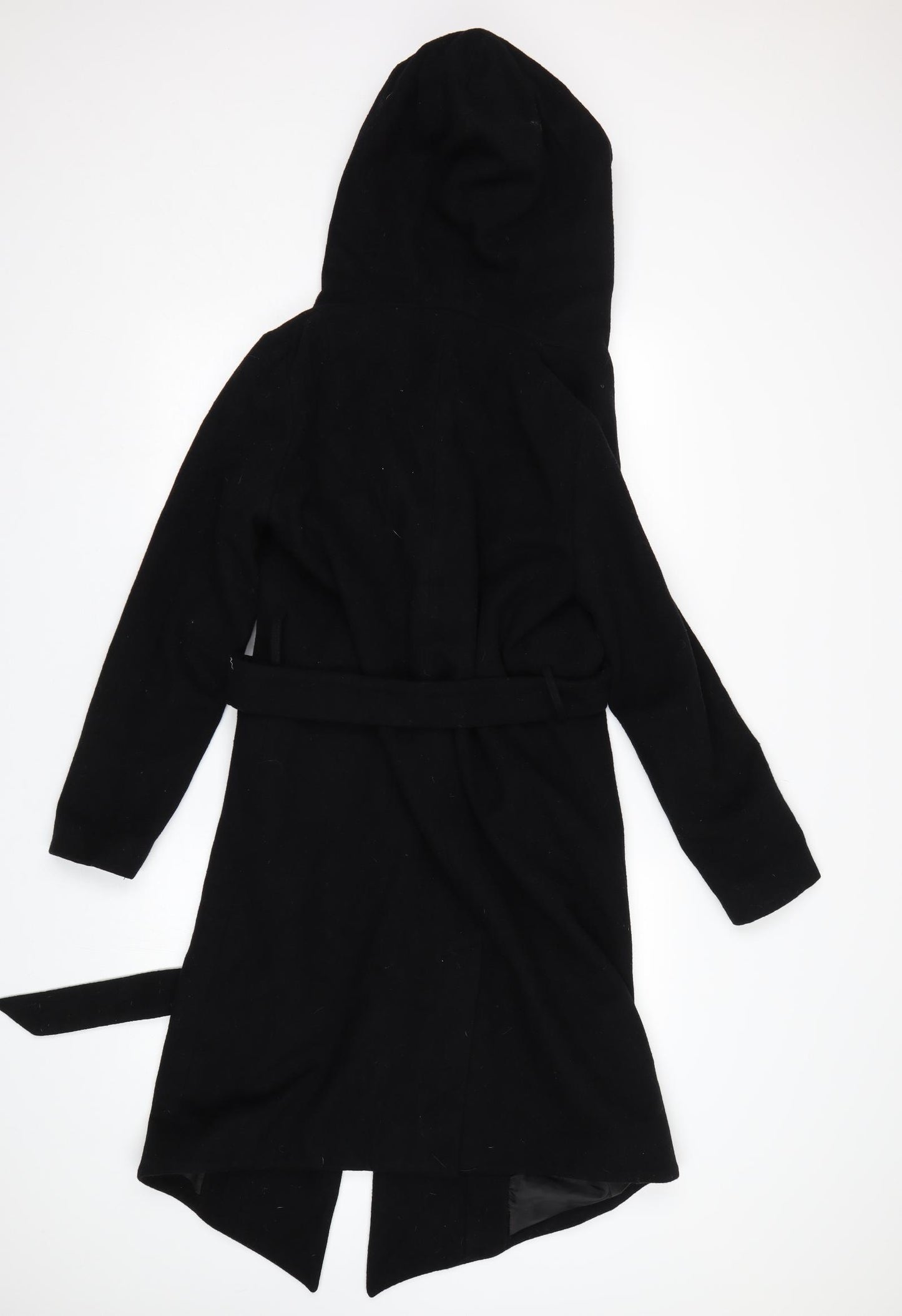 H&M Womens Black   Overcoat Coatigan Size 12