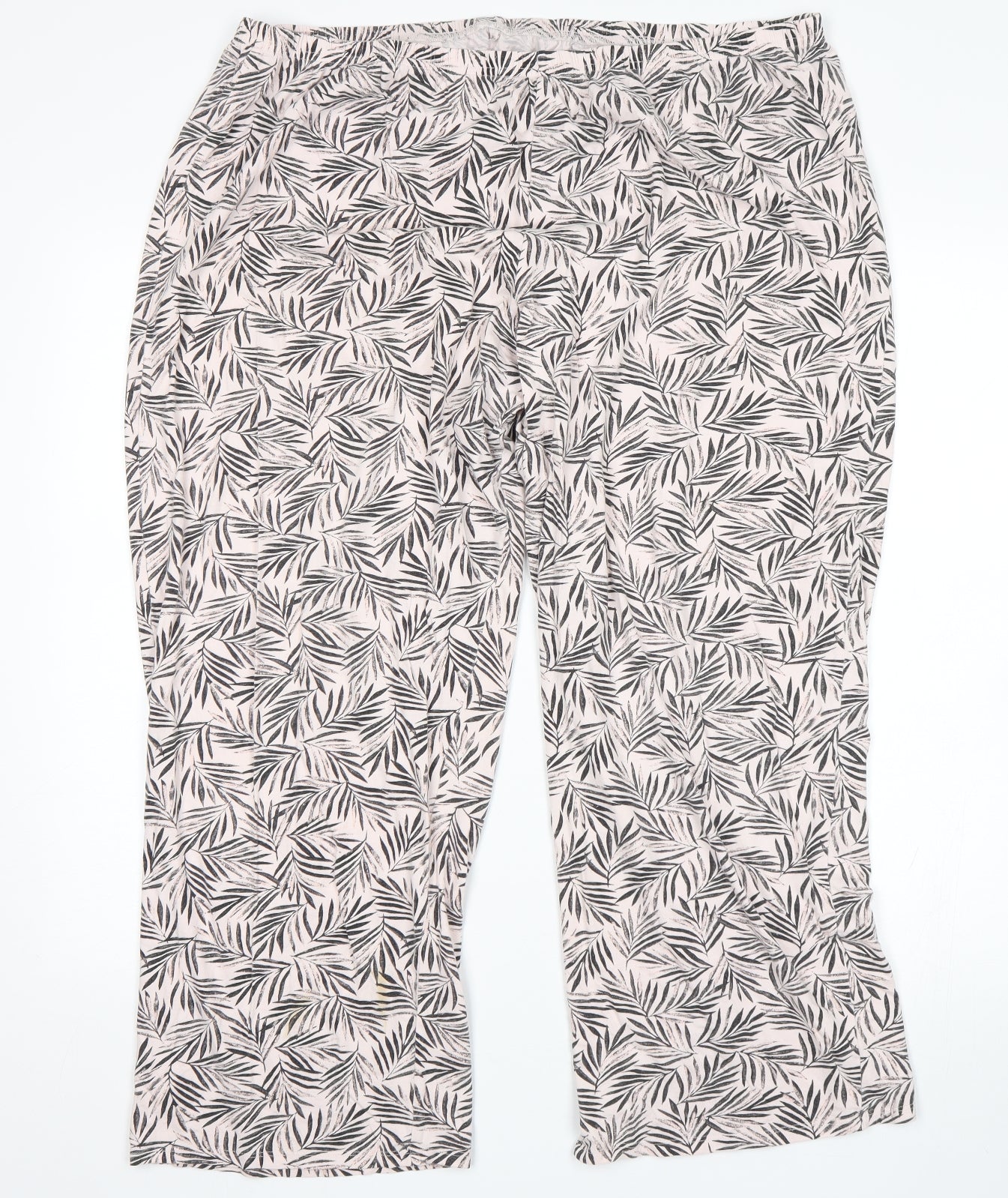 M&S Womens Pink Floral   Pyjama Pants Size 20