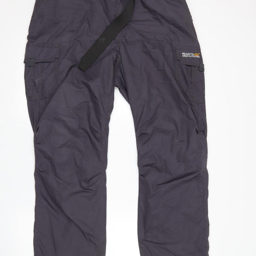 Regatta Mens Grey   Rain Trousers Trousers Size 36 L30 in