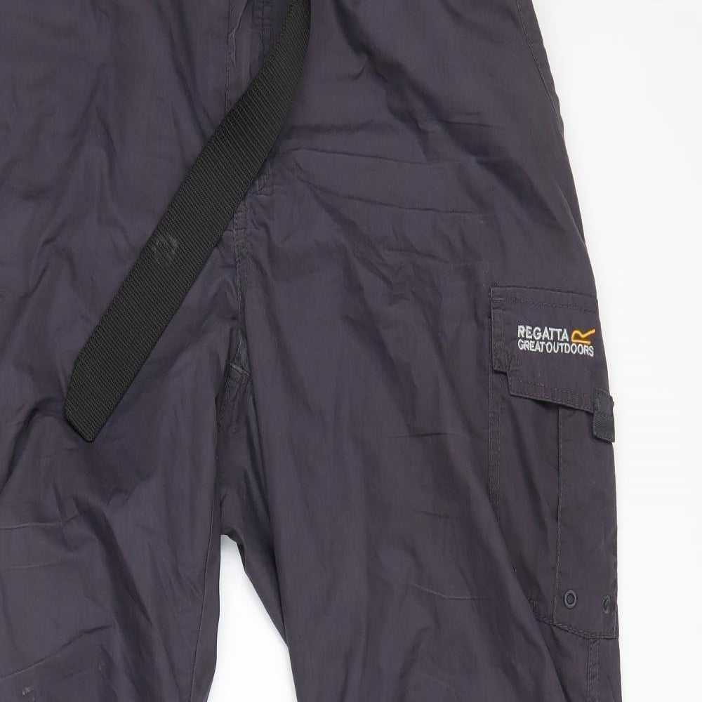Regatta Mens Grey   Rain Trousers Trousers Size 36 L30 in