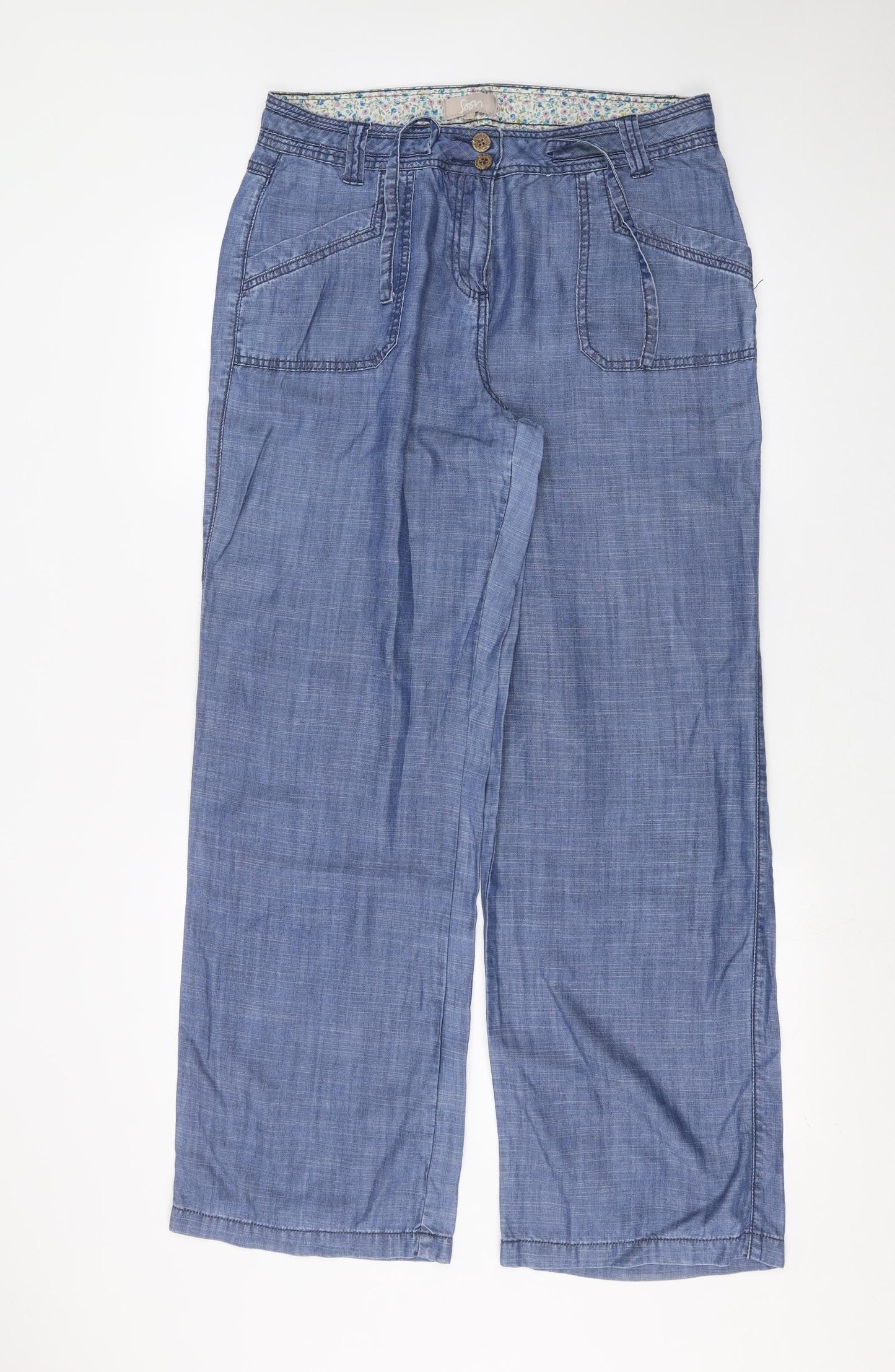 Soon Womens Blue   Trousers  Size 14 L29 in