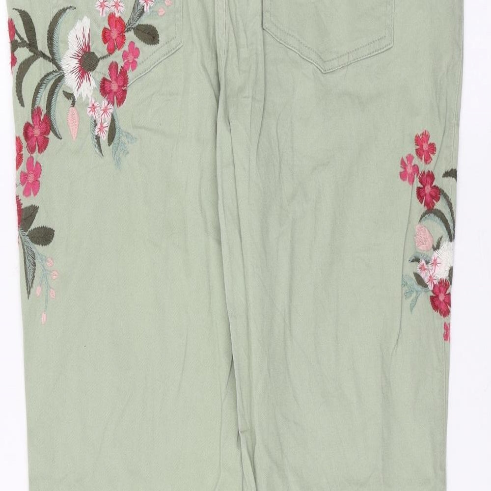 F&F Womens Green   Skinny Jeans Size 16 L27 in