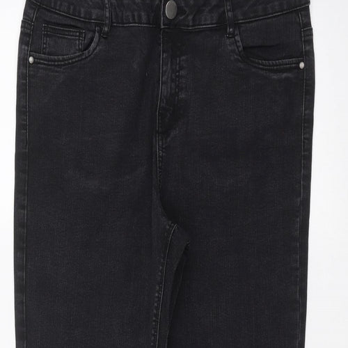 George Womens Black   Straight Jeans Size 16 L26 in