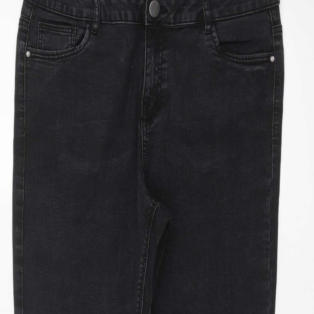 George Womens Black   Straight Jeans Size 16 L26 in