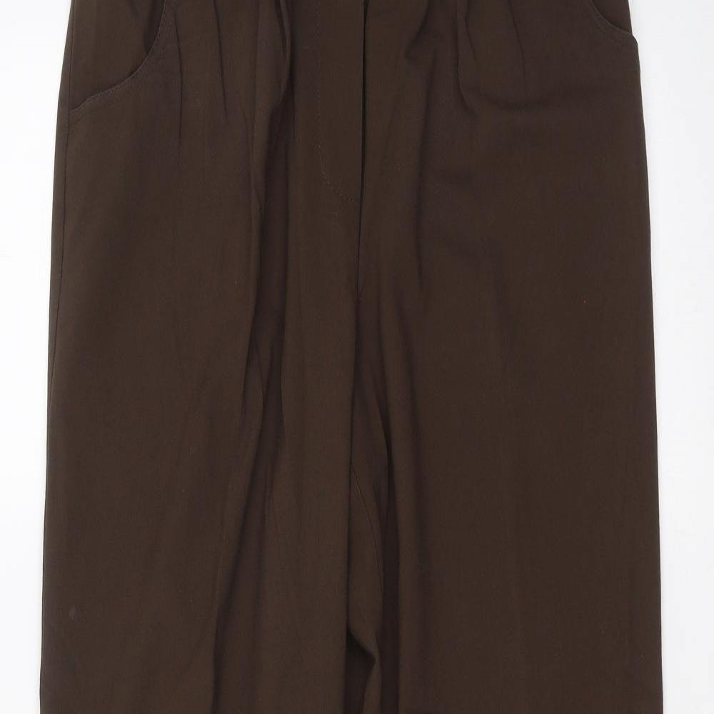 Preworn Womens Brown   Trousers  Size 16 L25 in