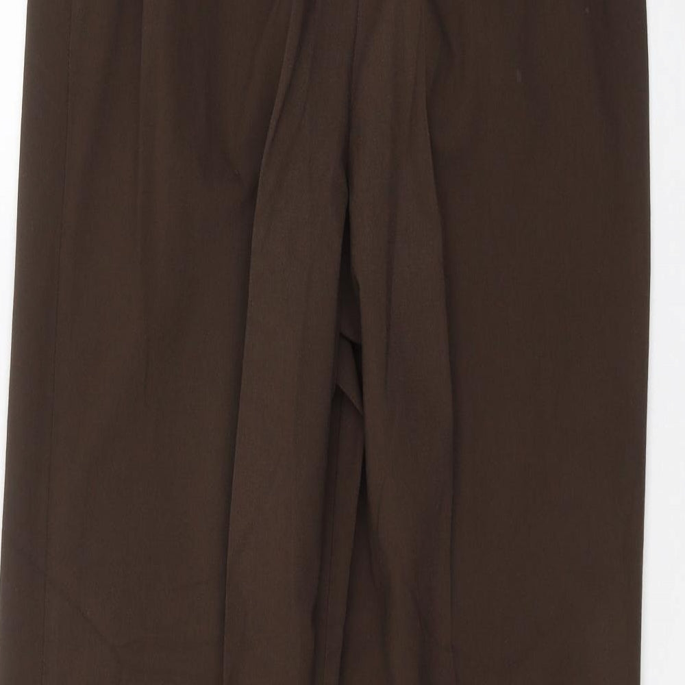 Preworn Womens Brown   Trousers  Size 16 L25 in