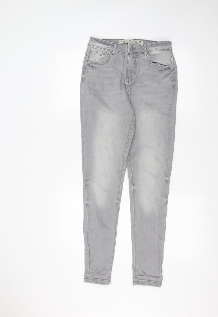 Denim & Co. Womens Grey Skinny Jeans Size 10 L28 in