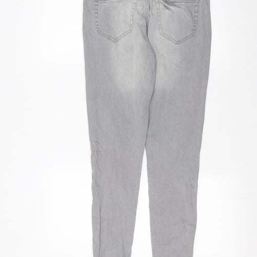 Denim & Co. Womens Grey   Skinny Jeans Size 10 L28 in