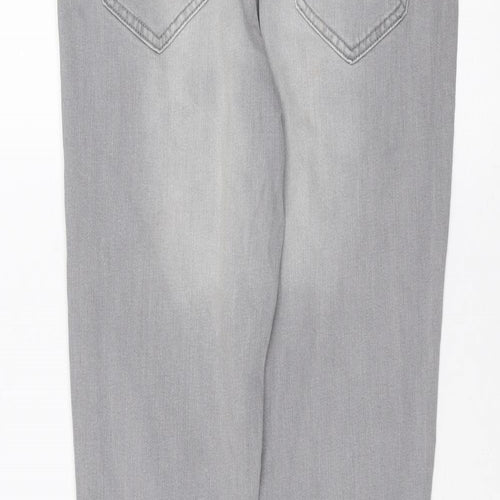 Denim & Co. Womens Grey   Skinny Jeans Size 10 L28 in